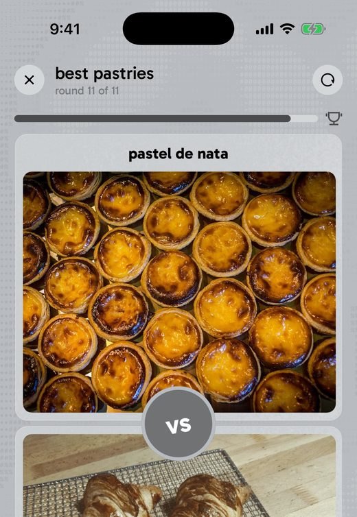 a matchup: pastel de nata against croissant